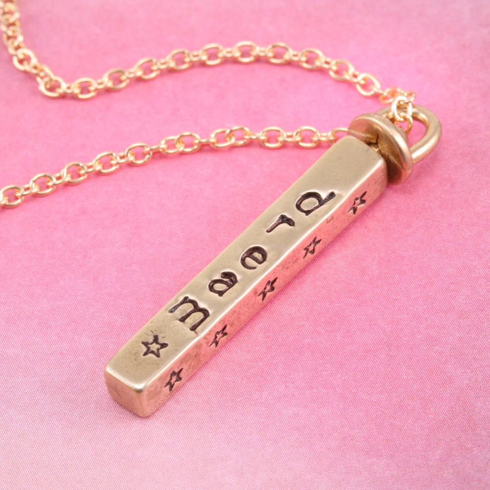 Metal Stamping Blanks Brass Swivel Four Sided Pendant, 25mm (1") x 3.5mm (.14")